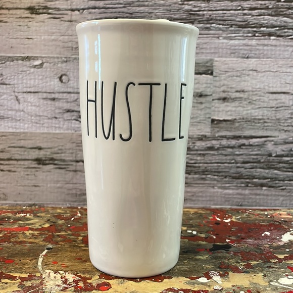Rae Dunn Hustle Tumbler Traveler Mug - Picture 2 of 9